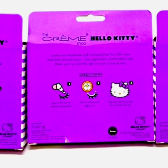 THE CREME HELLO KITTY EYELASH EXTENSIONS ADDING VOLUME *ONE SET - Picture 2 of 3
